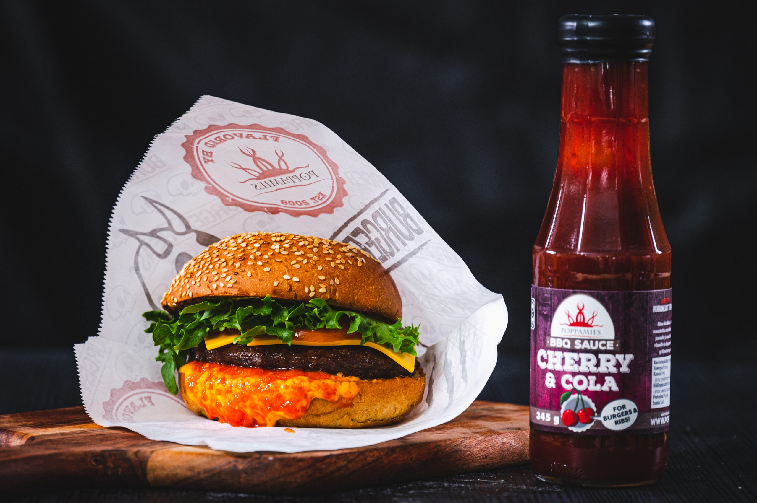 Poppamies Cherry & Cola bbq sauce gr. 360 - immagine 2